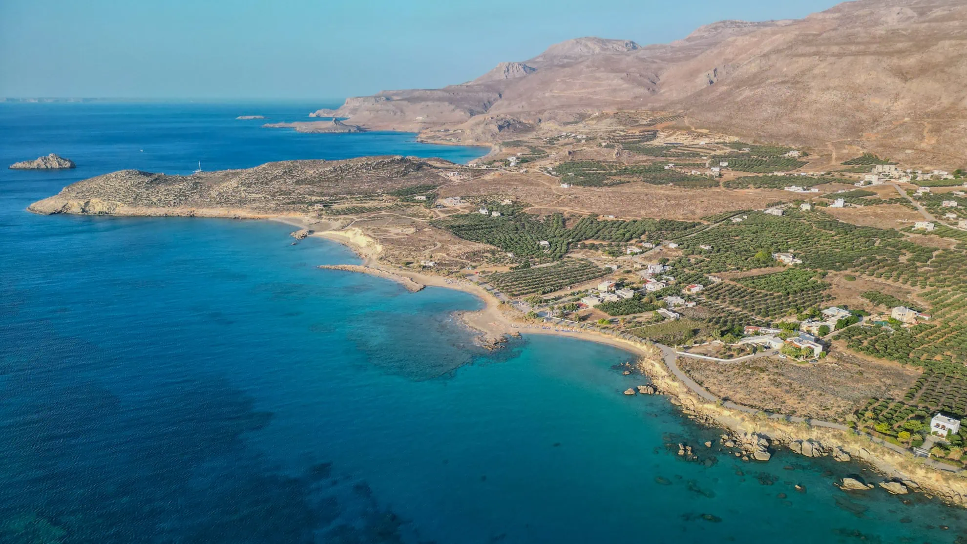 Coastline in Xerokampos, East Crete