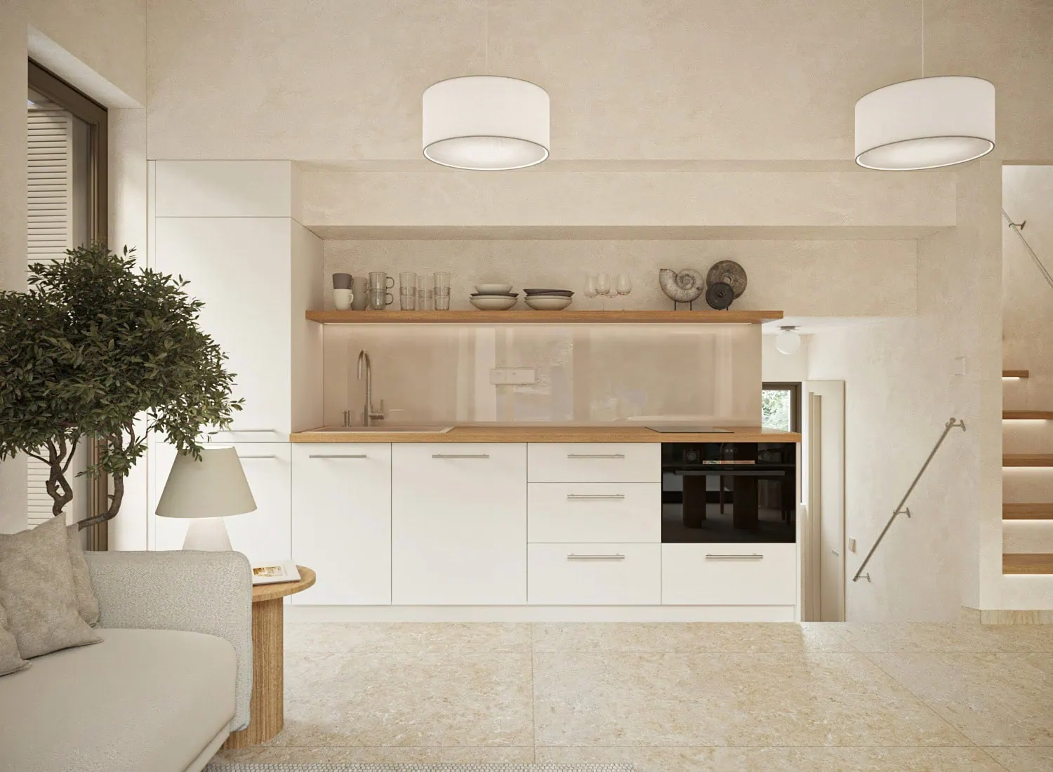 Kitchen in Villa Zephyr For Sale in Five Elements Villas in Xerokampos, East Crete